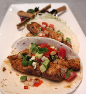 Lobster Quesadilla’s with Charred Tomatillo Salsa and Sour Cream